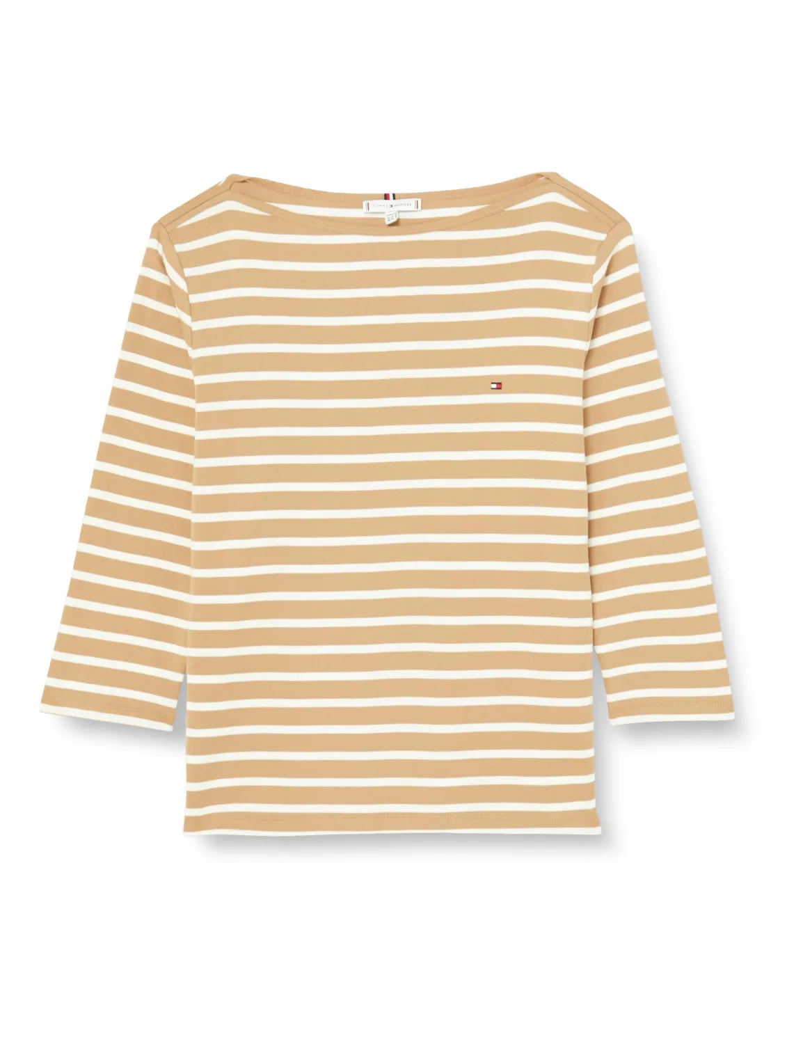 Tommy Hilfiger maglia donna maniche lunghe bianca 46 righe