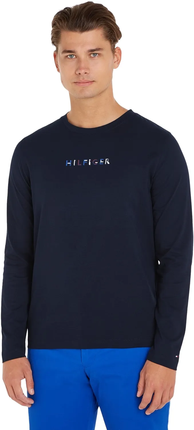 Tommy Hilfiger RWB Hilfiger maglietta uomo M manica lunga bianca