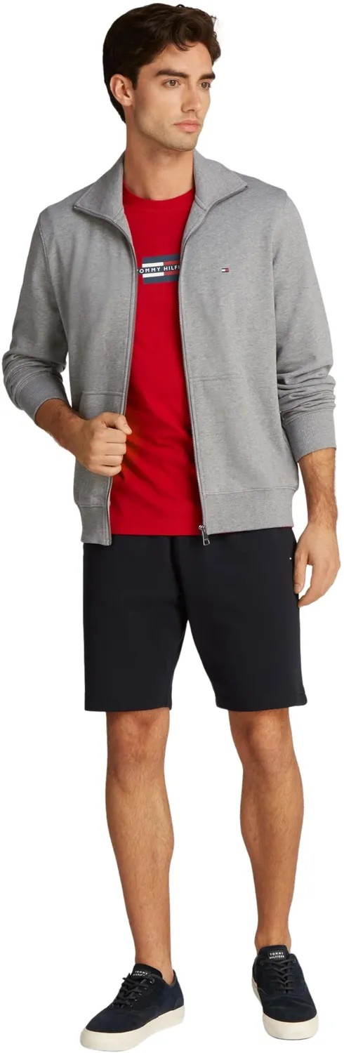 Tommy Hilfiger Essential Terry MW0MW38084 felpa zip grigia