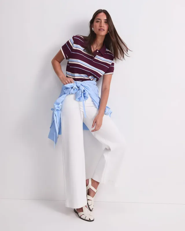 Sportscraft Tessa Wide Leg Jean jeans donna bianco