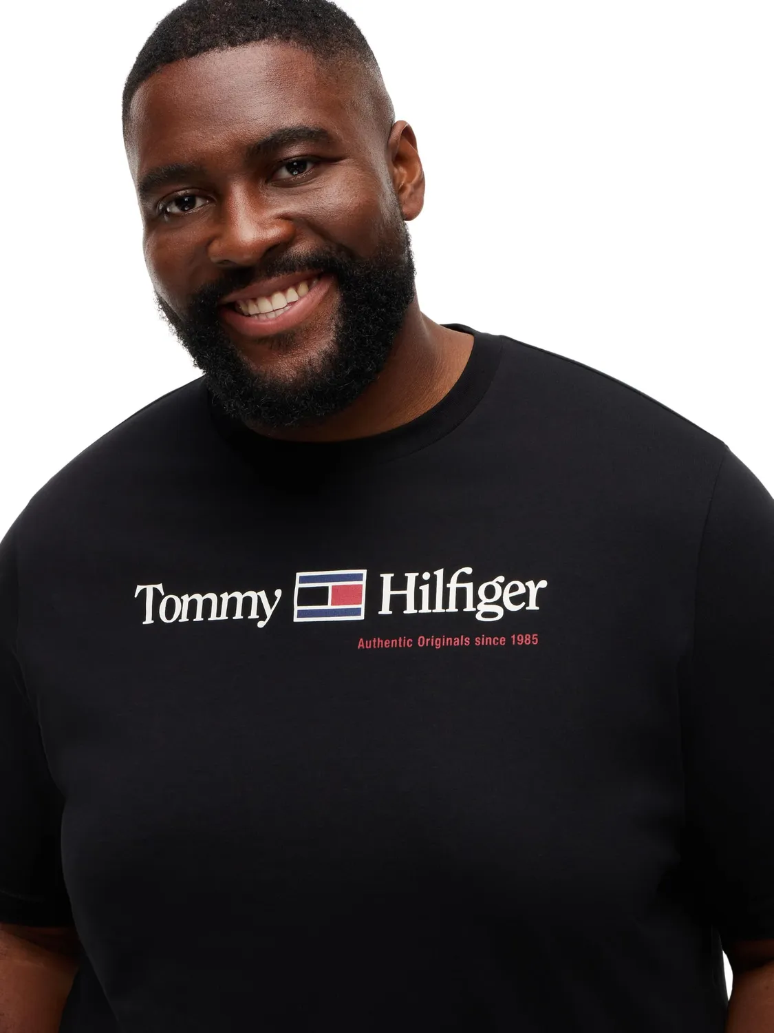 Tommy Hilfiger Brand Love t-shirt uomo nera XXL grafica RWB