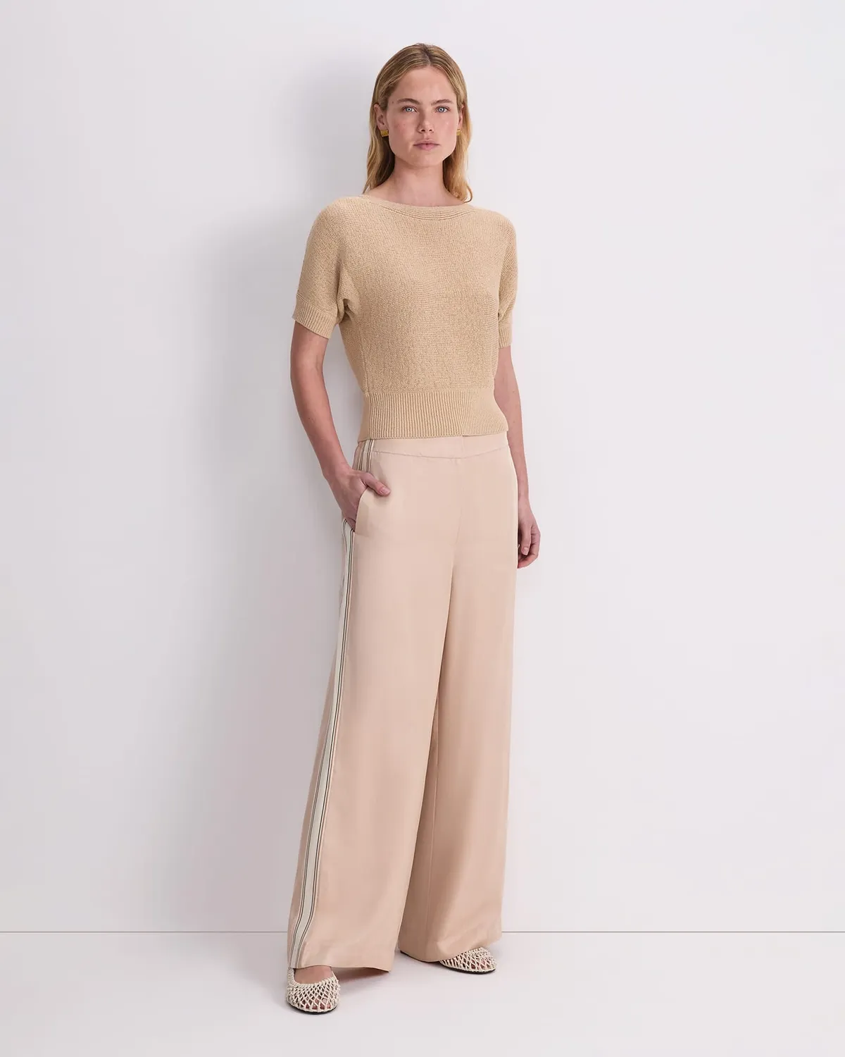 Sportscraft Josie Tape Yarn Batwing Tee maglia donna cotone