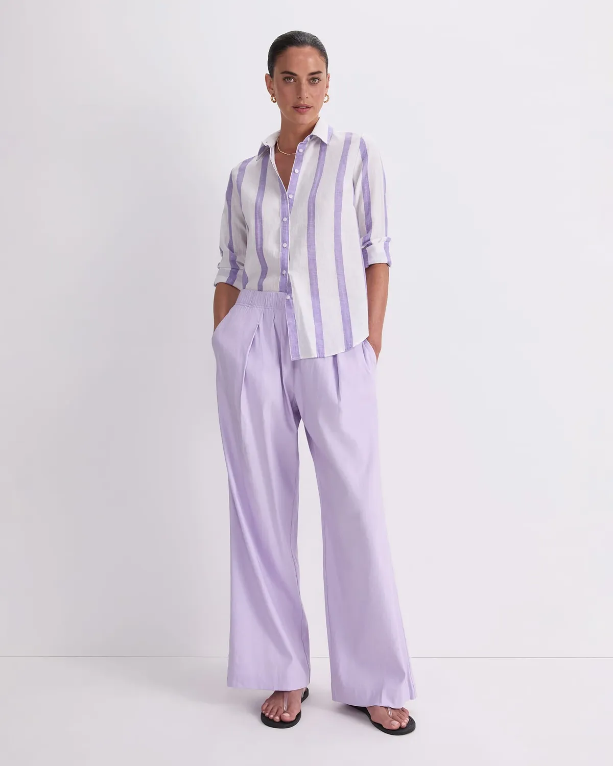 Sportscraft Dee Stripe Shirt camicia lino a righe