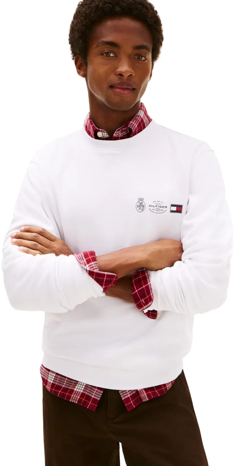 Tommy Hilfiger Small Crest felpa uomo nera L