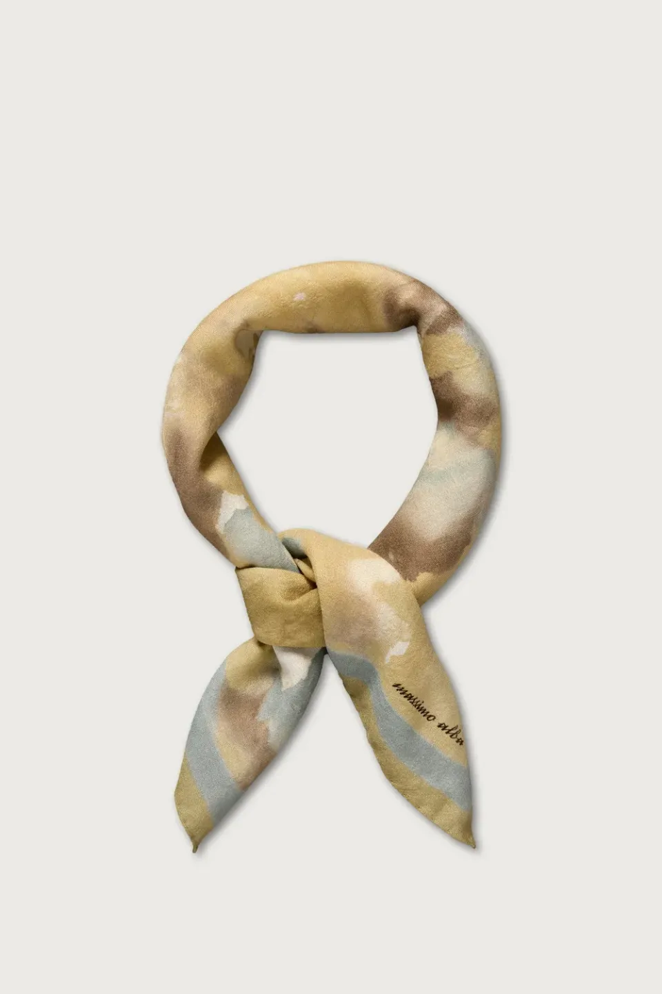 Massimo Alba Bandana foulard avio cashmere e seta