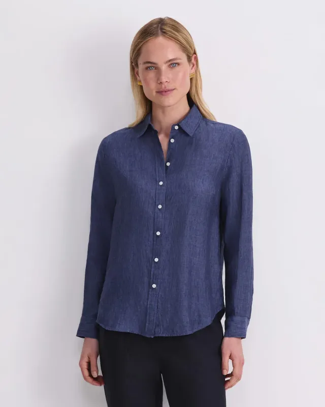 Sportscraft Dahlia camicia lino donna classica
