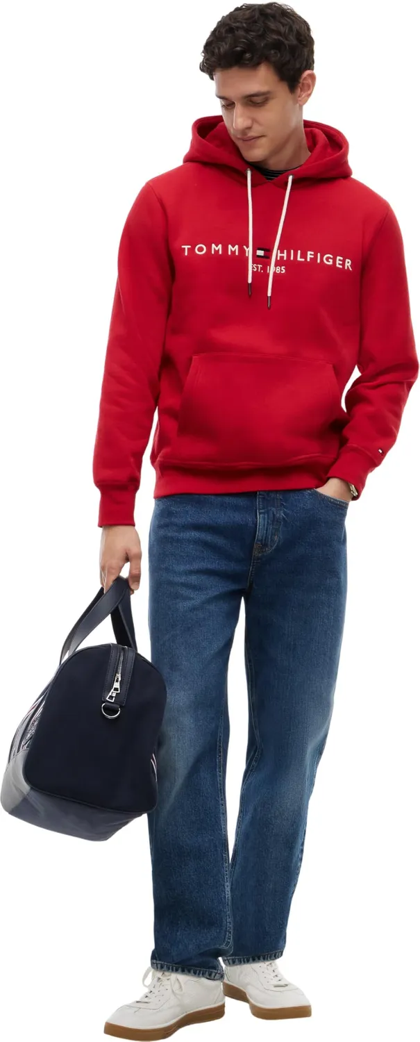 Tommy Hilfiger Tommy Logo felpa cappuccio Medium Red XXL felpata
