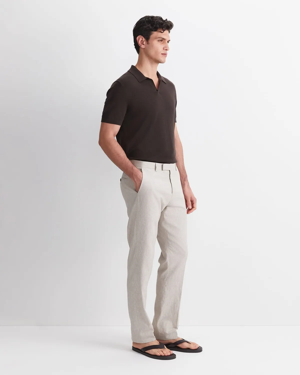 Sportscraft Jeffrey Linen Blend pantalone lino beige