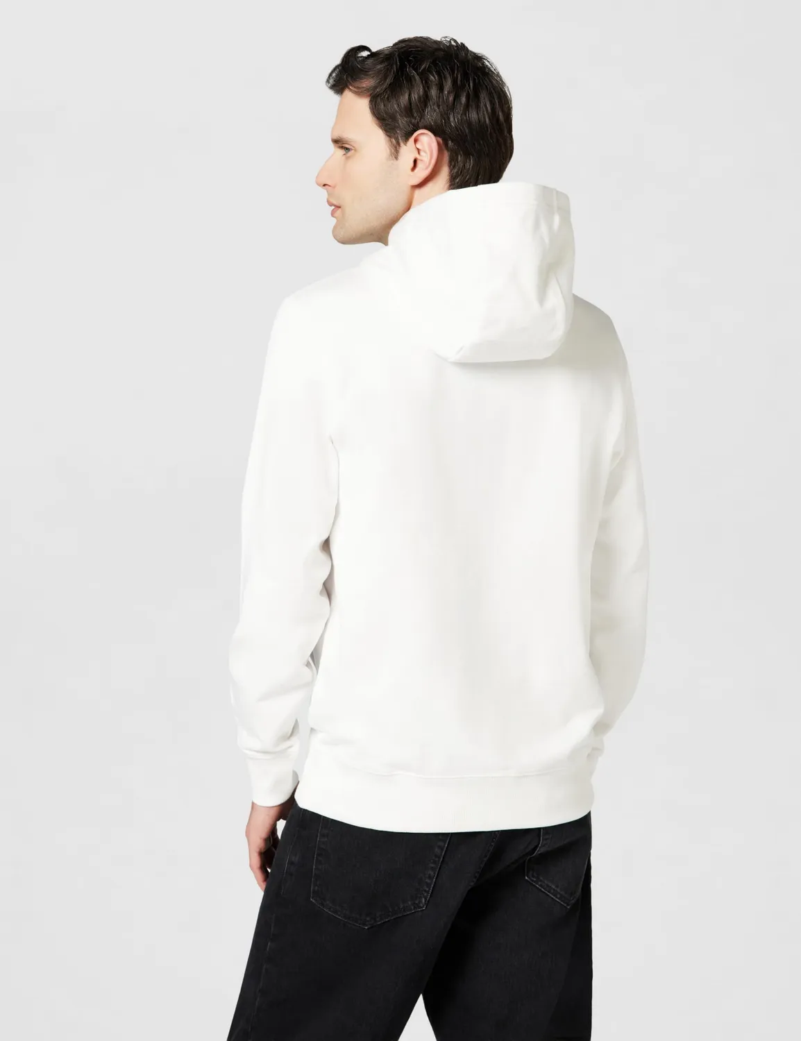 Tommy Hilfiger Outline Flag Script felpa cappuccio bianca L