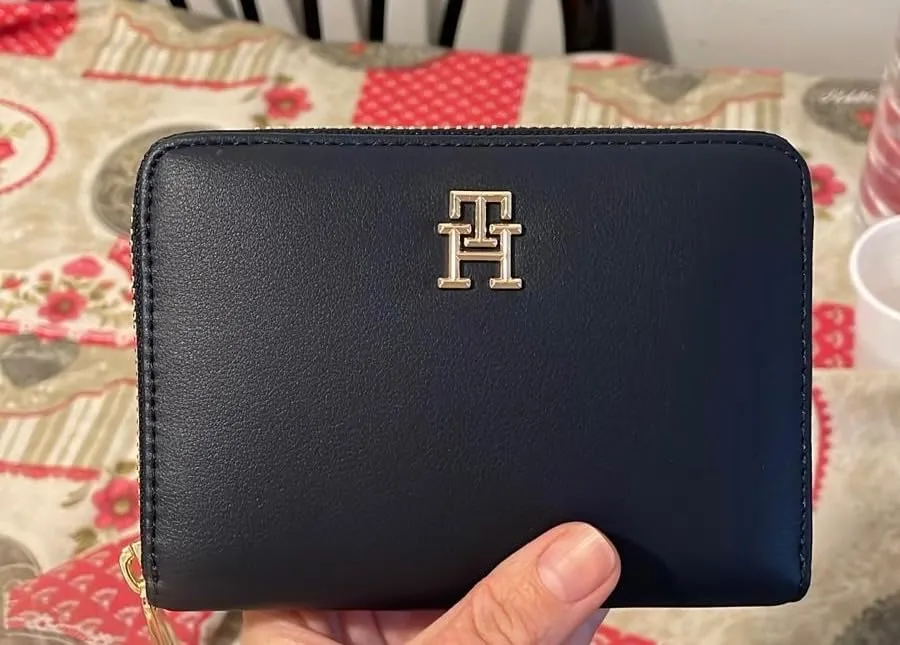 Tommy Hilfiger Poppy Reform Zip Portafoglio Donna Blu