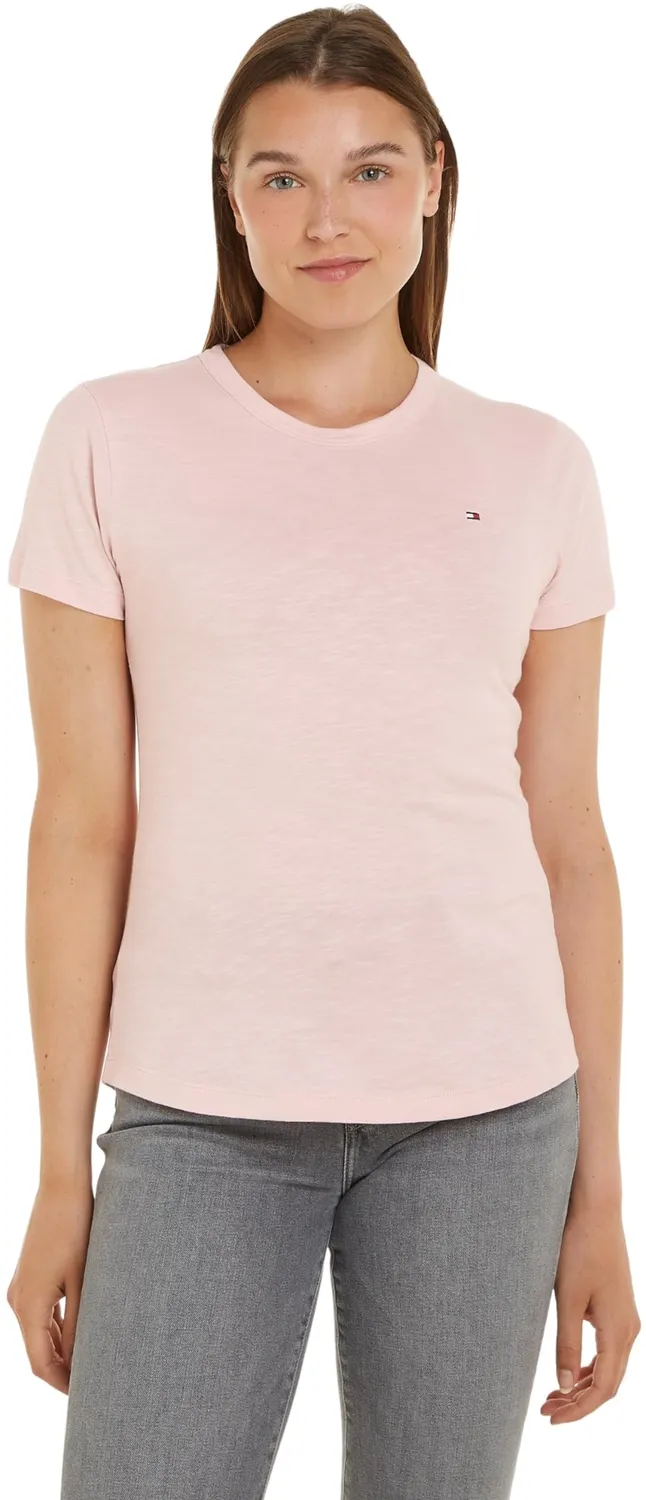 Tommy Hilfiger 1985 Slub Slim Fit t-shirt donna maniche corte