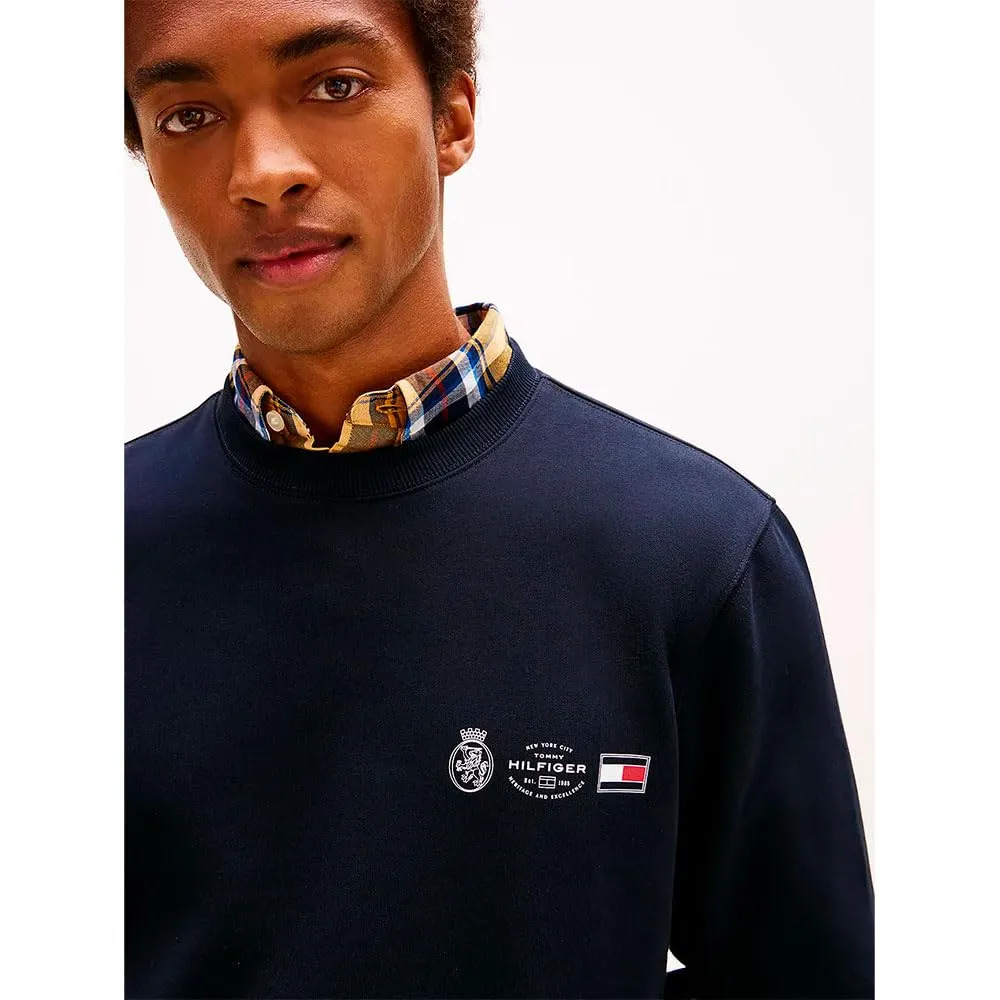 Tommy Hilfiger Small Crest felpa uomo nera L