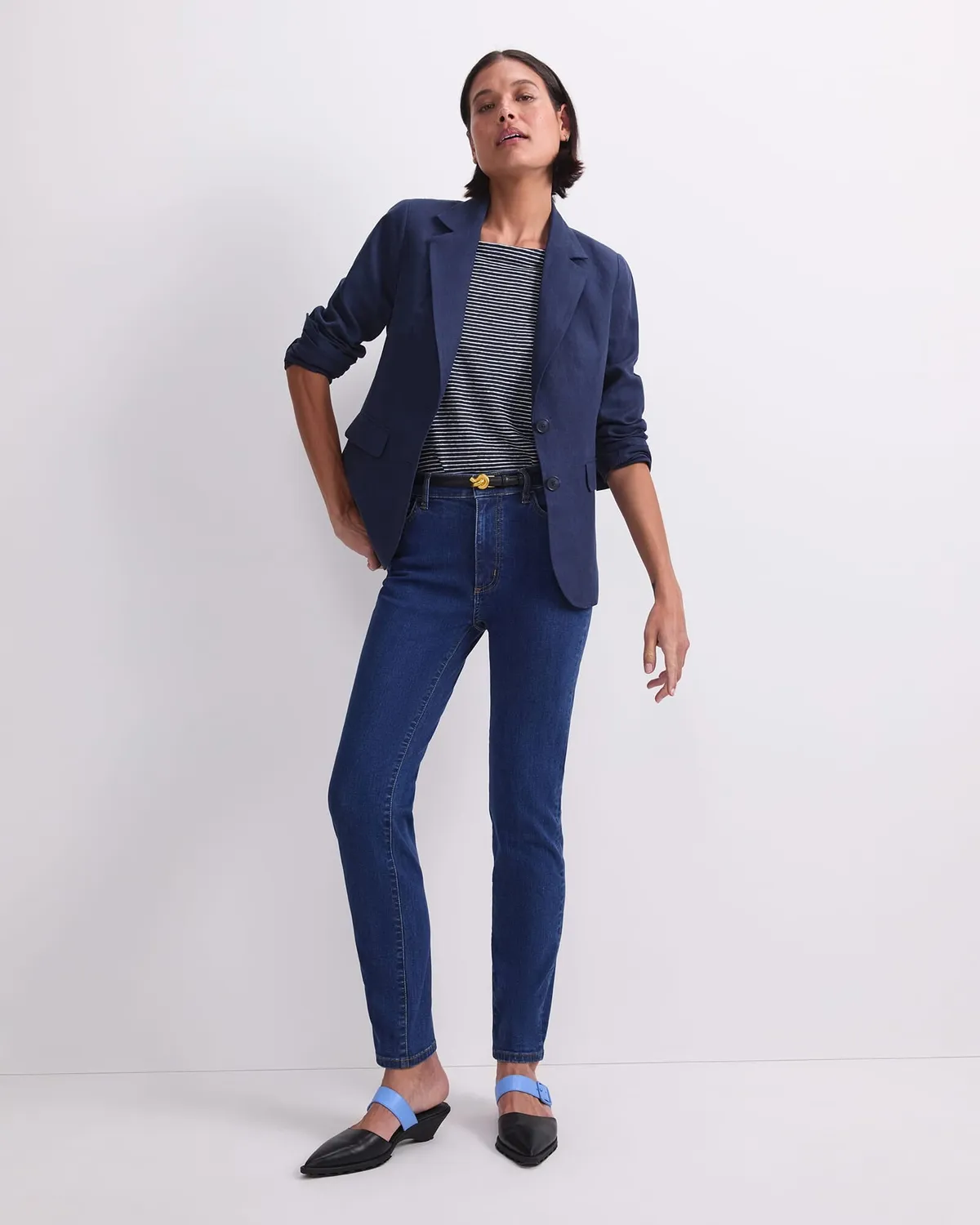 Sportscraft Jac 121088 jeans donna skinny vita media stretch