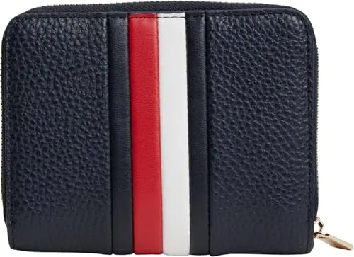 Tommy Hilfiger TH Icon AW0AW19162 portafoglio donna blu con cerniera