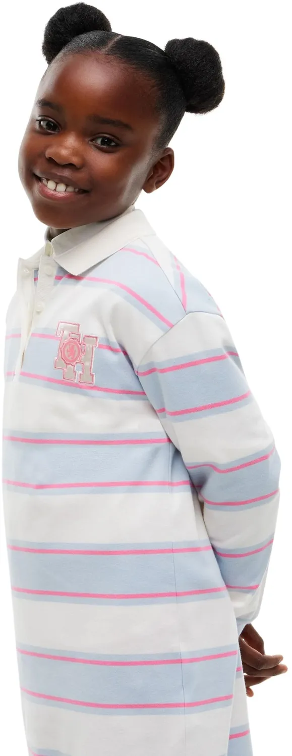Tommy Hilfiger Rugby Dress Kg0kg09706 abito polo 14 anni manica lunga
