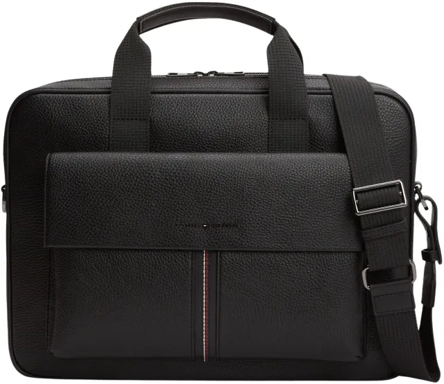 Tommy TH Central AM0AM14166 Borsa Computer Nera Uomo