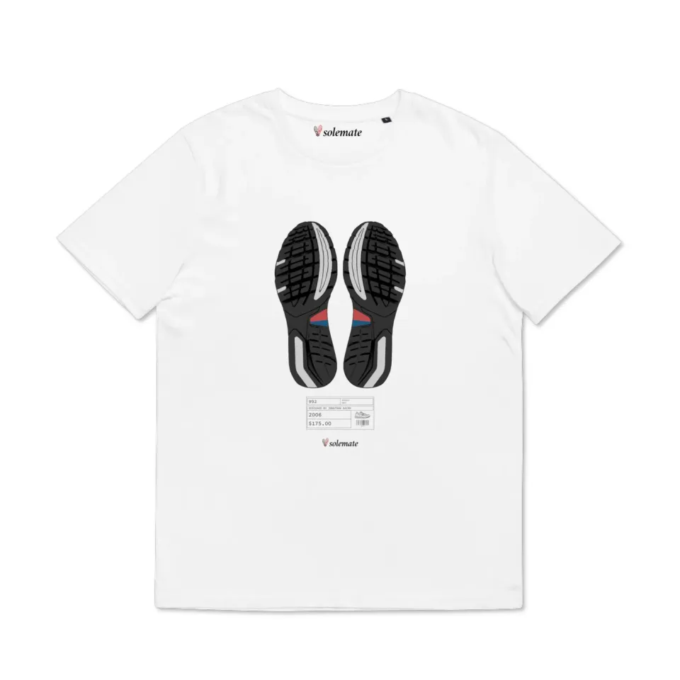 Solemate Footprints 992 t-shirt bianca ring-spun