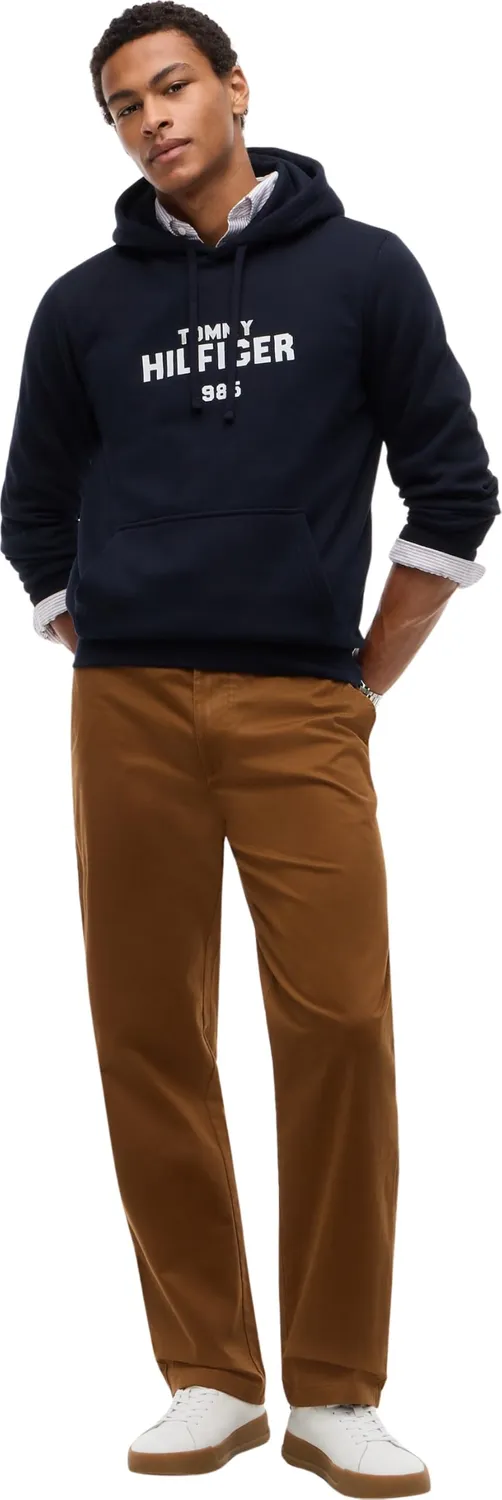 Tommy Hilfiger Stack MW0MW44937 felpa uomo cappuccio felpata