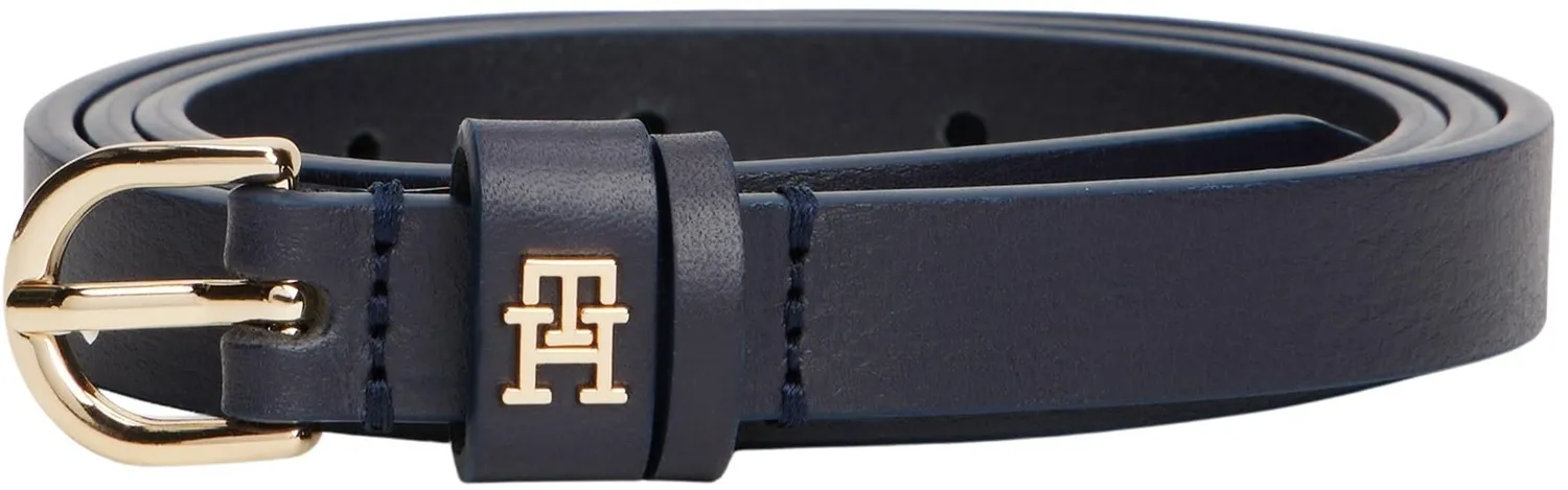 Tommy Hilfiger Essential cintura donna pelle blu 1,5 cm