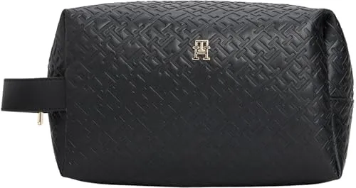 Tommy Hilfiger Icon beauty case nero con cinturino