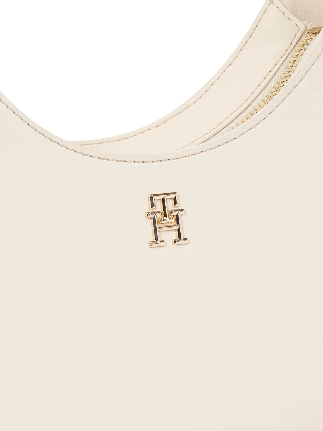 Tommy Hilfiger Logotape borsa a spalla beige Sugarcane zip