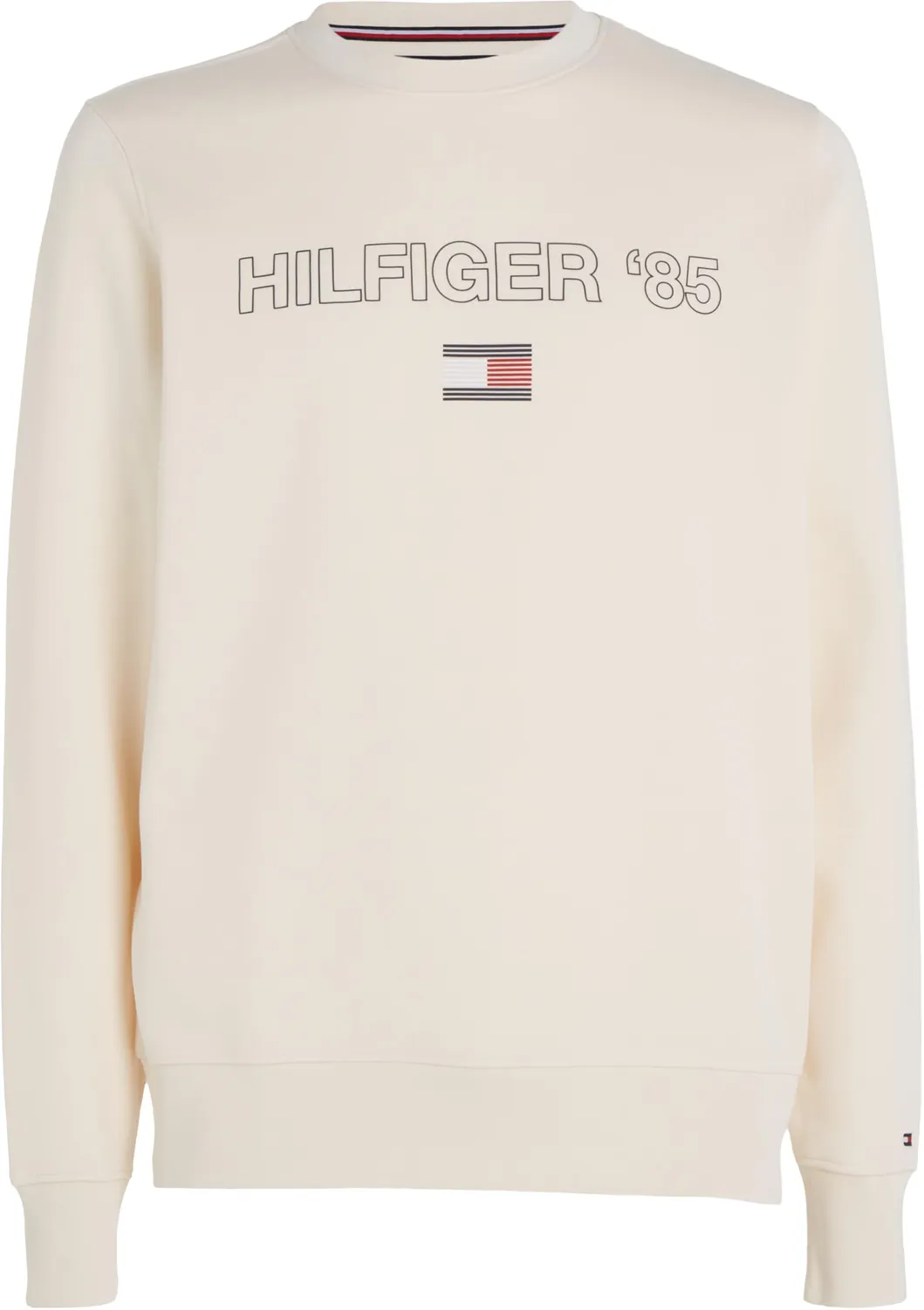 Tommy Hilfiger felpa uomo senza cappuccio beige XS