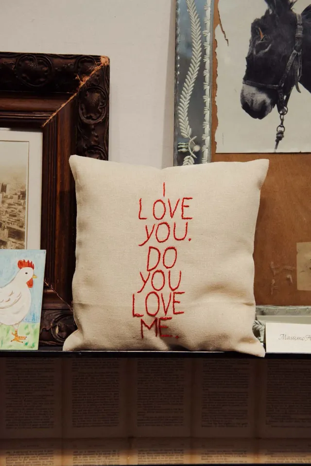 Massimo Alba Pillow cuscino cotone punch ricamato