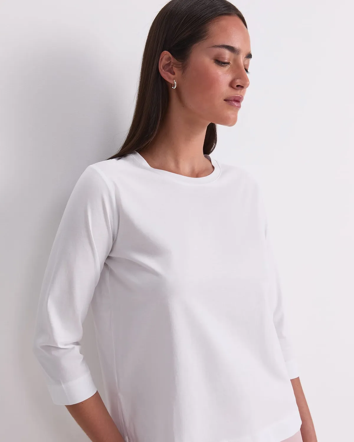 Sportscraft Mercerised Cotton Three Quarter Sleeve Tee maglia 3/4 cotone