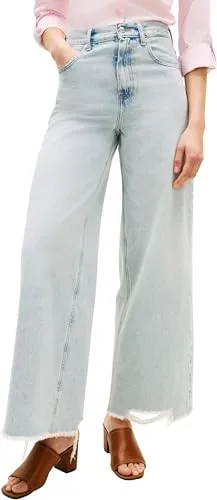 Tommy Hilfiger DNM Eve 70's Wide Leg jeans donna 30W/30L vita alta
