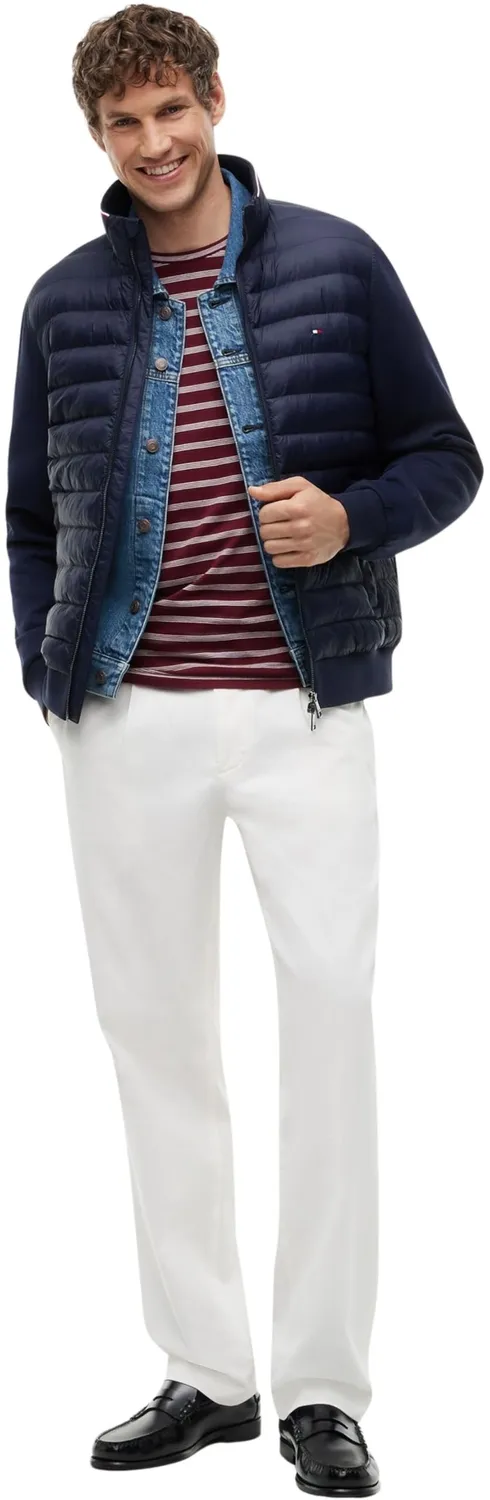 Tommy Hilfiger Mix Media Stand Collar giacca uomo M blu