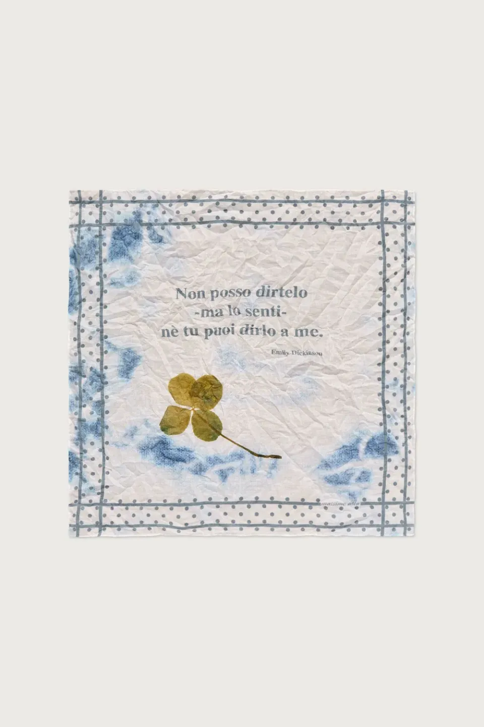 Massimo Alba Hanky1 fazzoletto cotone avio