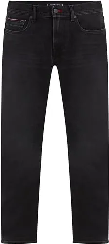 Tommy Hilfiger Straight Fit jeans uomo neri 38W/36L