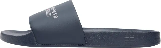 Tommy Hilfiger Raised Pool Slide Ciabatte Uomo 44 EU nere