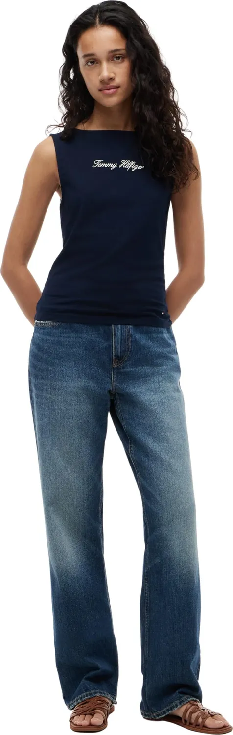 Tommy Hilfiger Classic Script WW0WW50947 maglietta donna M blu