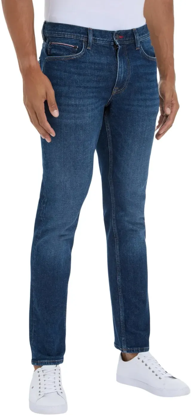 Tommy Hilfiger Denton MW0MW35713 jeans uomo Baker Indigo elasticizzato