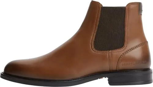 Tommy Hilfiger FM0FM05935 stivali Chelsea uomo 44.5 cognac