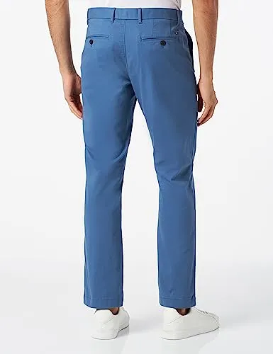 Tommy Hilfiger Cotton Chinos pantaloni Blue Coast 33W/28L cotone