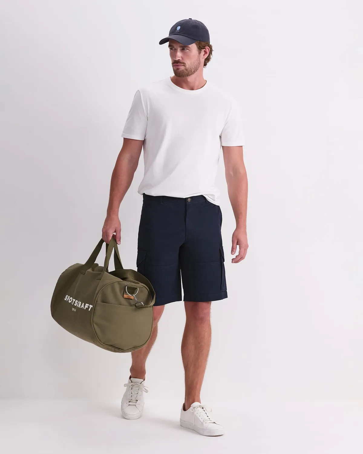 Sportscraft Cargo pantaloncini uomo cotone al ginocchio
