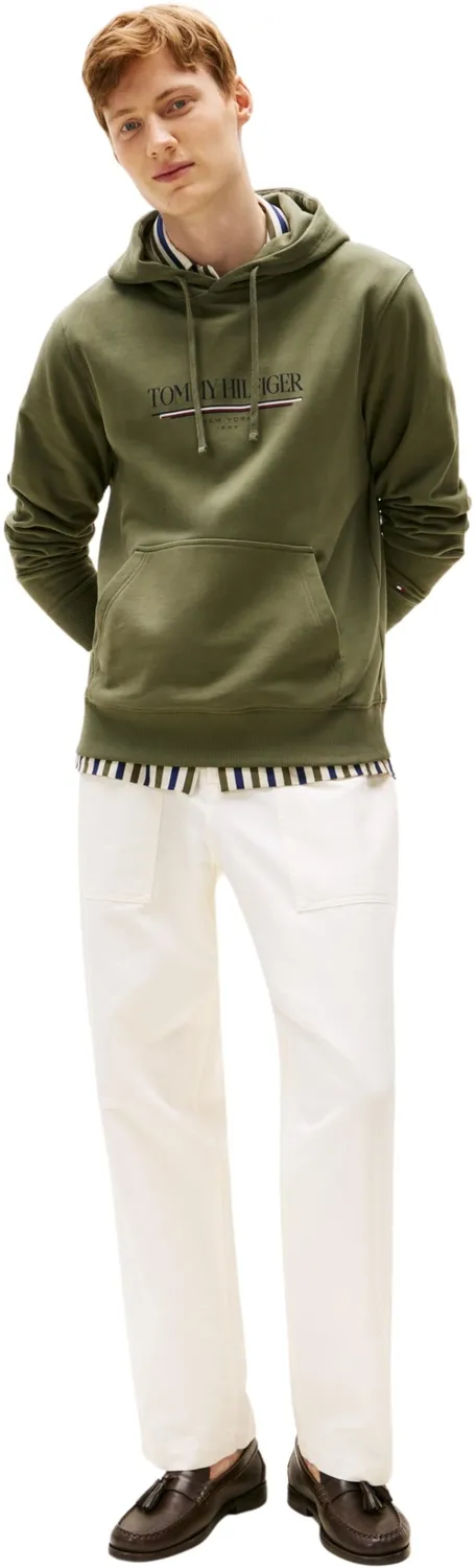 Tommy Hilfiger Brand Love Felpa con Cappuccio Uomo Cotone