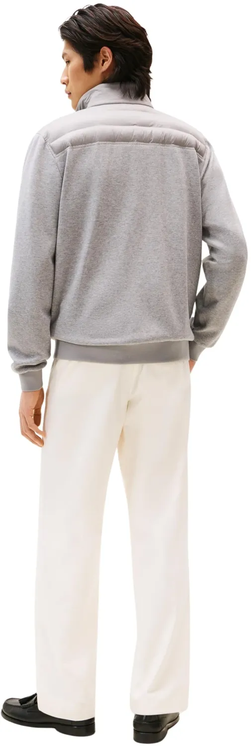 Tommy Hilfiger Mix Media Stand Cllr MW0MW37461 felpa unisex grigia zip