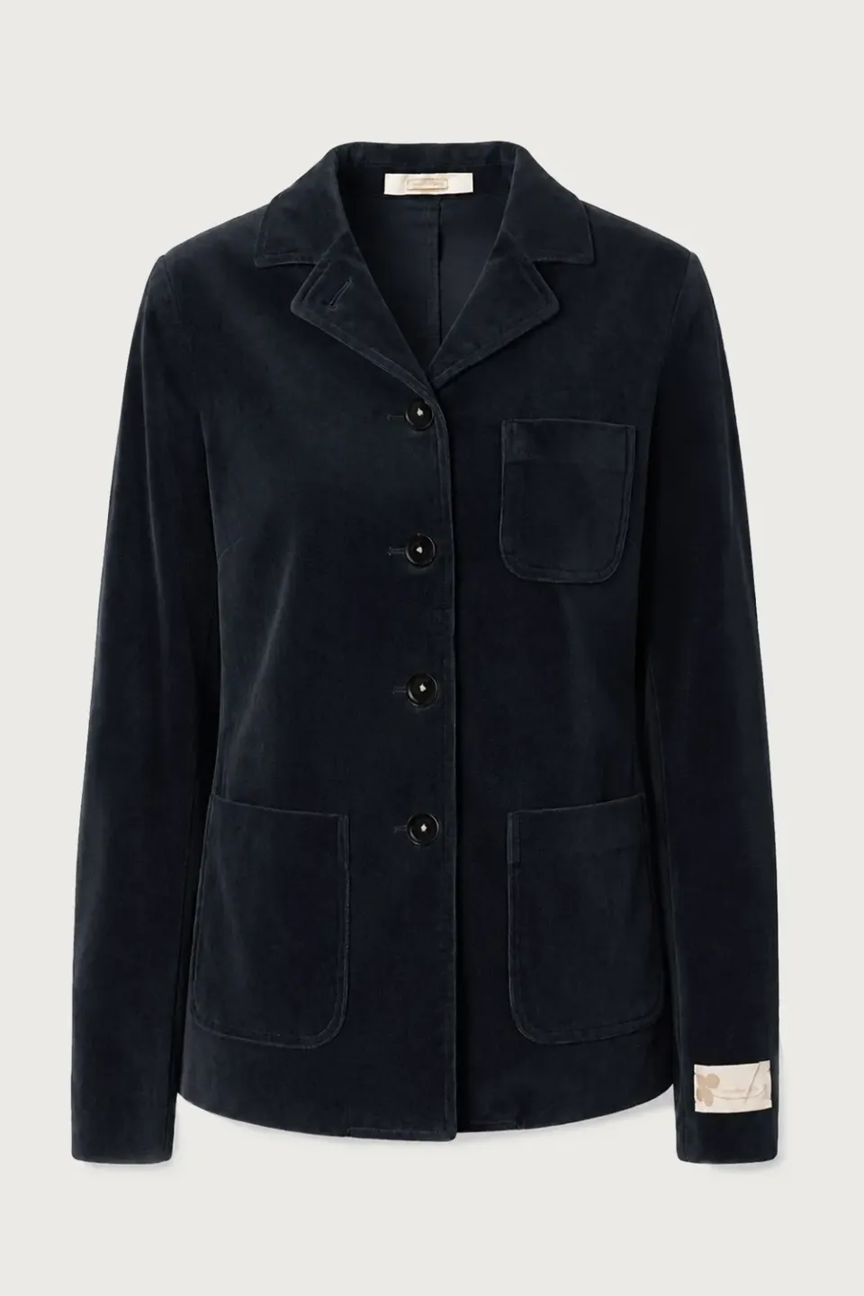Massimo Alba Bagliettow giacca velluto dark blue