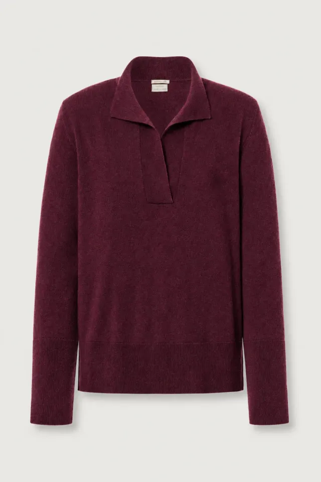 Massimo Alba Lucy polo cashmere Mosto boxy fit
