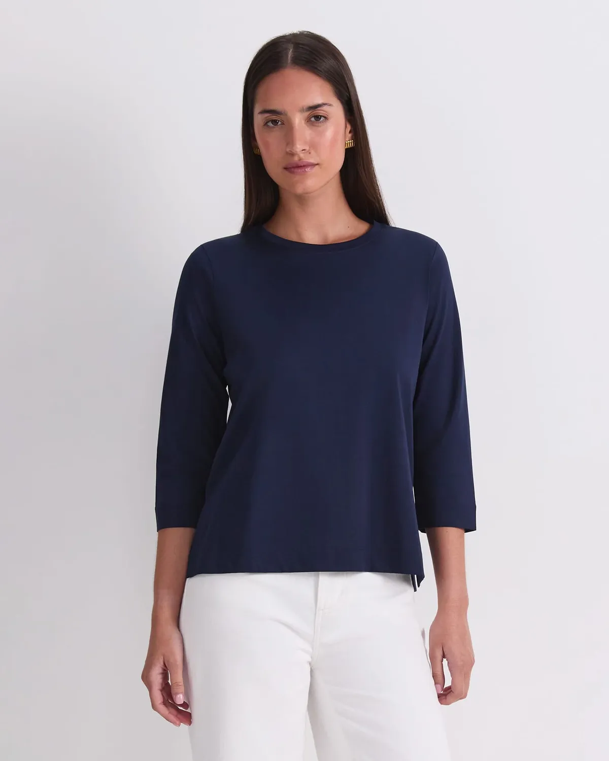Sportscraft Mercerised Cotton Three Quarter Sleeve Tee maglietta cotone