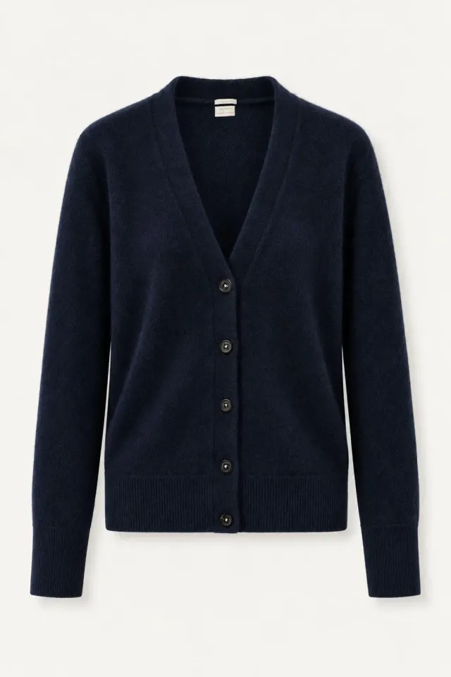 Massimo Alba Hope cardigan donna blu cashmere