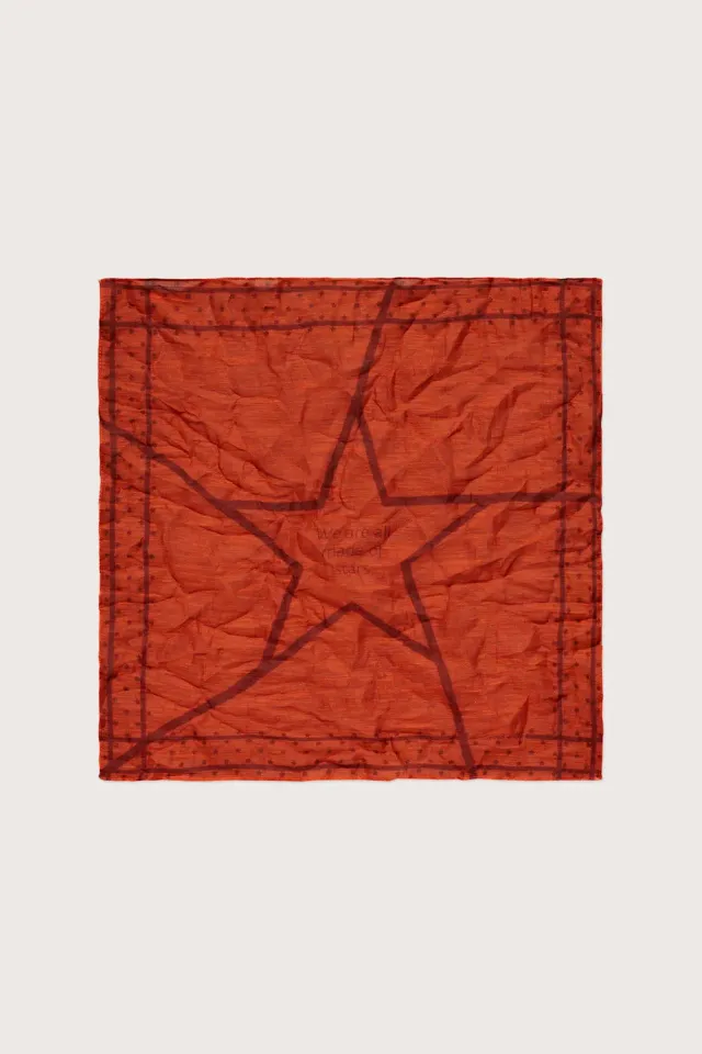 Massimo Alba Cinquantino fazzoletto arancione 50x50