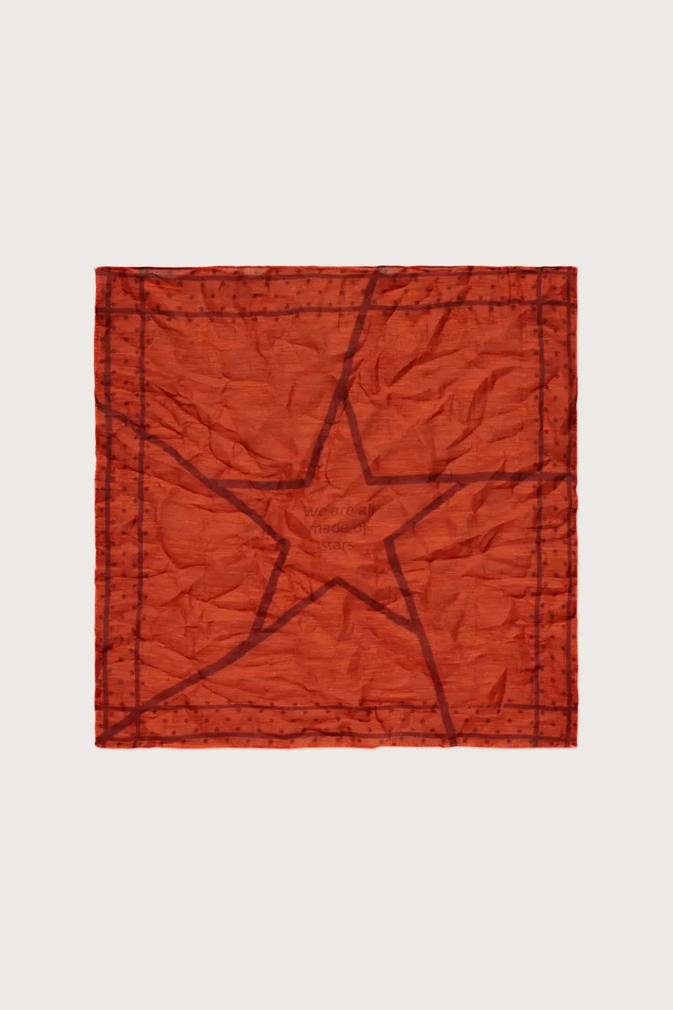 Massimo Alba Cinquantino fazzoletto arancione 50x50