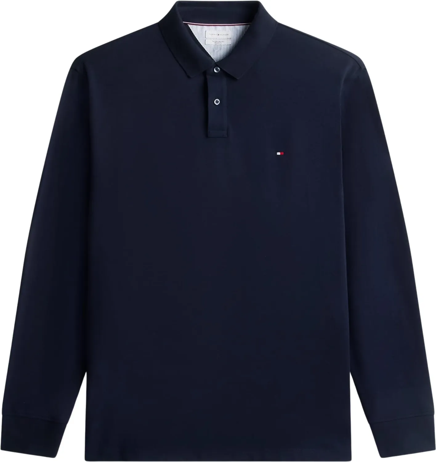 Tommy Hilfiger BT-1985 MW0MW42042 polo manica lunga blu regular