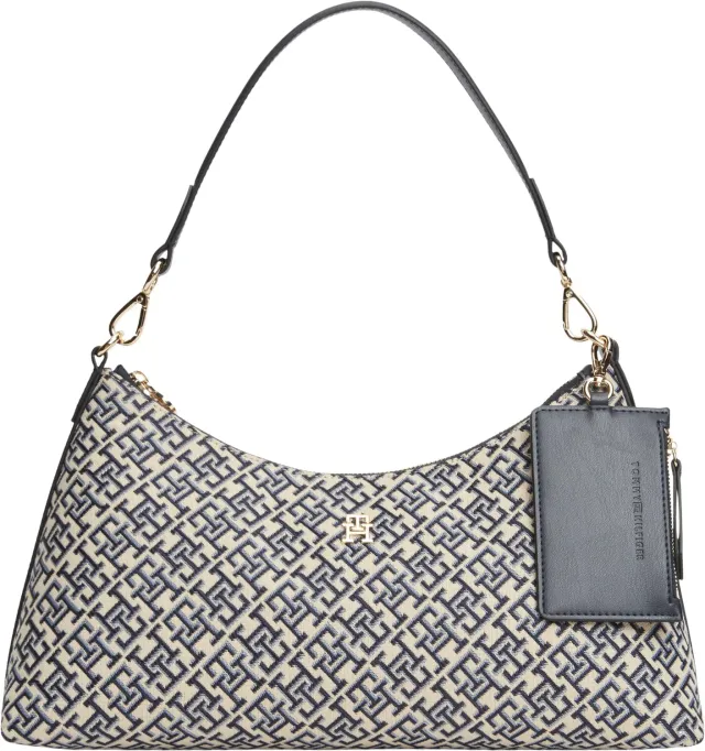 Tommy Hilfiger Icon Jacquard borsa spalla blue mono