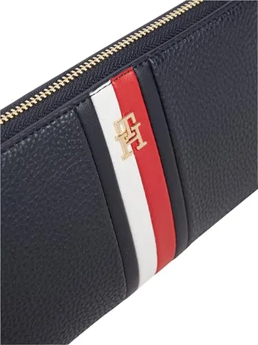 Tommy Hilfiger TH Icon AW0AW19163 portafoglio donna blu zip