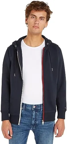 Tommy Hilfiger Felpa Cappuccio Zip Uomo Ultra Blue